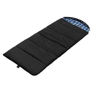 Спальный мешок Beluha wide 220х90 (400 гр/м.кв) Black (термофайбер/шерсть) (HS-BELW-400 BL), фото 4