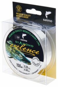 Леска моно. Salmo Diamond EXELENCE FLUORO COATED Clear 150/028, фото 2