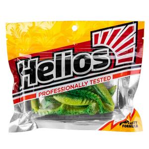 Виброхвост Slash 2,64"/6,7 см Green Lime 10шт. (HS-19-010) Helios (0), фото 2