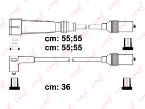 Провода высоковольтные LYNXauto SPE8017. Для: AUDI 100 2.0 90-97/A4 1.6-2.0 94-00/A6 2.0 94-97, VW Passat 1.6 96-00, фото 1