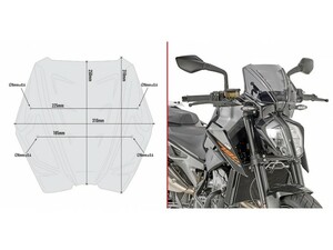 Ветровое стекло GIVI KTM Duke 790 (18-20), фото 1