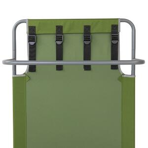 Кровать походная 120кг (стальная труба д.22) зеленый ромб/серый (T-N-BD630-98828-G) NISUS (Тонар), фото 6