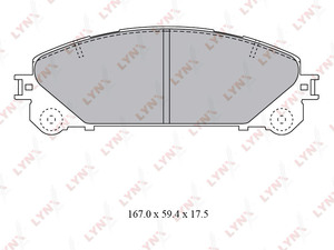 Колодки тормозные передние LYNXauto BD-7596. Для: Lexus, Лексус, RX270-450h 08>, Toyota, Тойота, Highlander(Хайлендер) 3.5 07>., фото 2