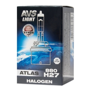 Галогенная автомобильная лампа AVS ATLAS, H27/880, 12 В, 27 Вт, 5000 К, цоколь PG13, фото 4
