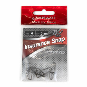 Карабин Namazu INSURANCE SNAP, цв. BN, р. 4, test-27 кг (уп. 5 шт)/1500, фото 3