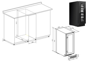 Винный шкаф Temptech STX30DRB, фото 15