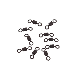 Вертлюг Namazu Pro ROLLING RIBBED SWIVEL, латунь, цв. Carbon, р. 2, test-43 кг (уп. 10 шт.), фото 4