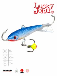 Балансир Lucky John CLASSIC 6 + тр. 60мм/15H блистер, фото 2