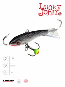 Балансир Lucky John CLASSIC 5 + тр. 50мм/13H блистер, фото 2
