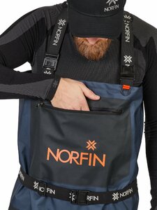 Полукомбинезон забродный Norfin PILOT BOOTFOOT р.45-XL с сапогами резина, фото 7