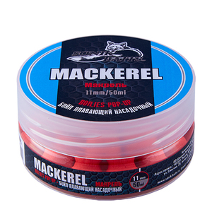 Бойлы насадочные плавающие Sonik Baits MACKEREL Fluo Pop-ups 11мм 50мл (Макрель), фото 1