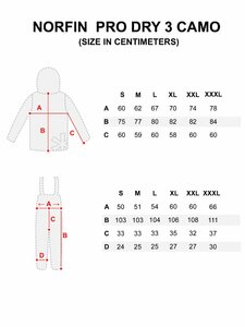 Костюм демисезонный Norfin PRO DRY 3 CAMO р.XXL, фото 10
