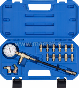 Манометр для измерения давления в тормозных системах, 14 предметов МАСТАК 120-50024C, фото 2
