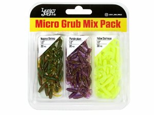 Твистеры съедоб. искусст. LJ Pro Series MICRO GRUB 1,0in (02,50)/MIX1 90шт., фото 2
