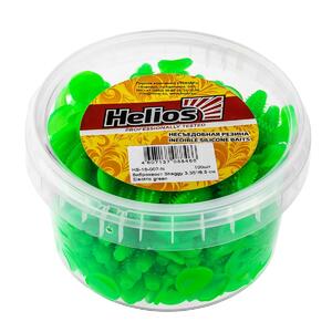 Виброхвост несъедоб. Shaggy 3,35"/8,5 см Electric green 100шт. (HS-16-007-N) Helios, фото 2