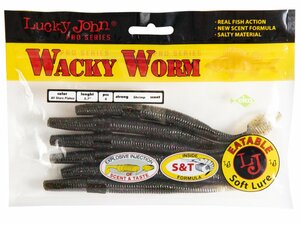 Черви съедобные LJ Pro Series WACKY WORM FAT 5.7in (14.50)/S21 6шт., фото 3