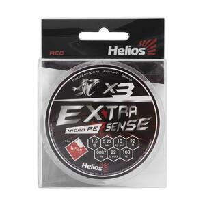 Шнур Extrasense X3 PE Red 92m 1.5/22LB 0.22mm (HS-ES-X3-1.5/22LB) Helios, фото 4