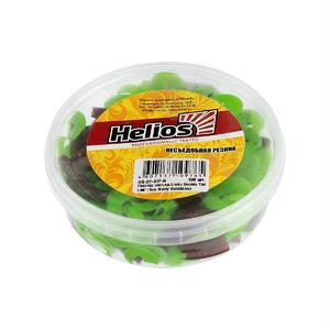 Твистер несъедоб. Credo Double Tail 1,96"/5 см Rusty Gold & Lime 100шт. (HS-27-017-N) Helios, фото 3