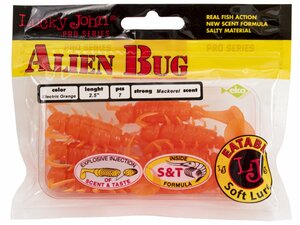 Виброхвосты съедобные искусственные LJ Pro Series ALIEN BUG 2,5in (06,35)/036 7шт., фото 5