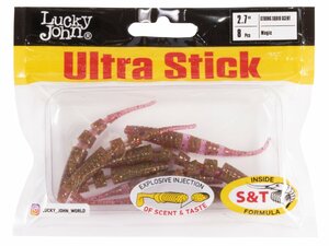 Слаги съедобные искусственные LJ Pro Series ULTRA STICK 2,7in (06.80)/S14 8шт., фото 4