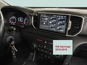 Рамка для UMS KIA Sportage 2016-2018, 9", фото 5