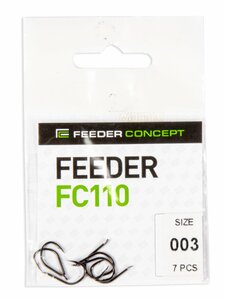 Крючки FC FEEDER сер. FC110 разм.003 7шт., фото 4
