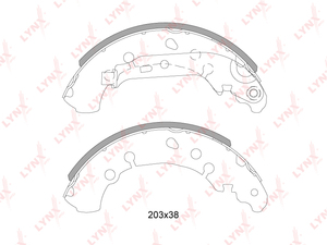 Колодки тормозные задние LYNXauto BS-7527. Для: Toyota, Тойота, Yaris(P90/P130) 1.0-1.4D 05>., фото 2