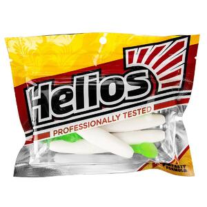 Виброхвост Vigor 3,75"/9.5 см White & Green 7шт. (HS-6-016) Helios, фото 2