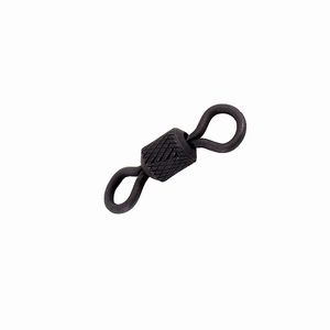 Вертлюг Namazu Pro ROLLING RIBBED SWIVEL, латунь, цв. Carbon, р. 2/0, test-91 кг (уп. 5 шт.), фото 5