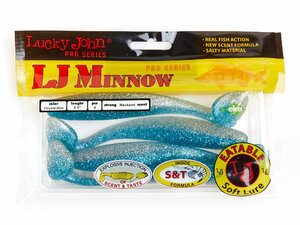 Виброхвосты съедобные LJ Pro Series MINNOW 5.5in (13.90)/T05 4шт., фото 4