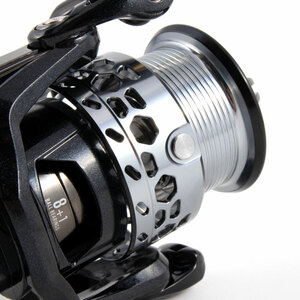 Катушка безынерционная Namazu Pro Diamond Carbon DC3000, 8+1 подш., металлическая шпуля, фото 4