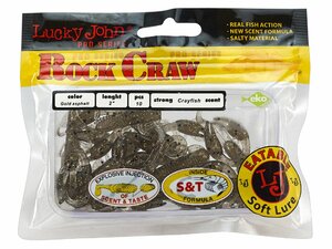 Твистеры съедобные LJ Pro Series ROCK CRAW 2.0in (05.10)/S02 10шт., фото 4