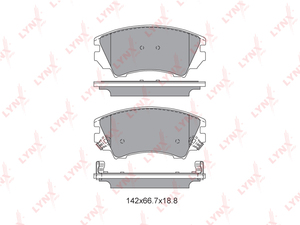 Колодки тормозные передние LYNXauto BD-5927. Для: Chevrolet, Шевроле, Malibu 2.0D-2.4 12>, Opel, Опель, Astra(Астра) GTC 1.4-2.0D 11> / Insignia(Инсигния) 1.4-2.8 08> / Zafira(Зафира) C 1.4-2.0D 11>., фото 2