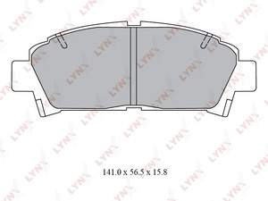 Колодки тормозные передние LYNXauto BD-7558. Для TOYOTA Тойота Avensis(Авенсис)(T22) 1.8-2.0 97-00/Caldina(T21) 2.0 97-01/Carina E(T19)2.0 94-97, фото 1