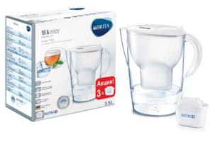 Фильтр-кувшин BRITA MARELLA XL MEMO 3MX+ Белый (3.5) 3 кассеты 1036326/1039298, фото 1