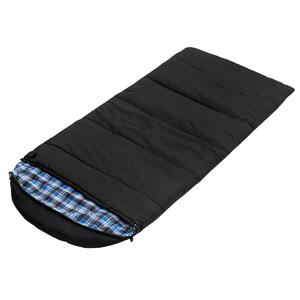 Спальный мешок Beluha wide 220х90 (400 гр/м.кв) Black (термофайбер/шерсть) (HS-BELW-400 BL), фото 5