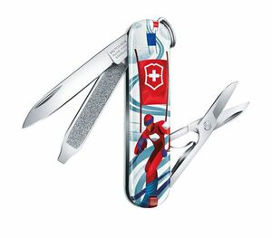 Нож-брелок Victorinox Classic LE 2020, 58 мм, 7 функций, "Ski Race", фото 2