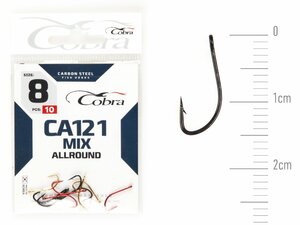Крючки Cobra Allround MIX сер. CA121 разм. 008 10шт., фото 2