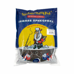 Прикормка Yaman Winter Taste Плотва зимняя увлажненная (кокос), цв. чёрный, 700 г, фото 2
