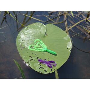 Твистер Credo Four Tail 3,35"/8,5 см Green Lime 10шт. (HS-20-010) Helios, фото 3