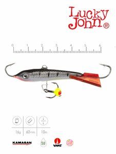Балансир Lucky John CLASSIC 6 + тр. 60мм/12HRT блистер, фото 3
