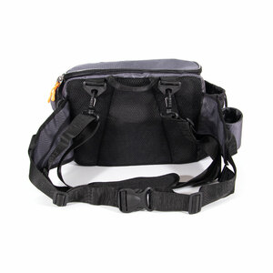 Сумка рыболовная СЛЕДОПЫТ Fishing Hip Bag T2, 27х23х17 см, цв. серый, фото 4