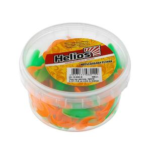 Твистер несъедоб. Hybrid 2,75"/7,0 см Lime & Orange 100шт. (HS-13-020-N) Helios (0), фото 4