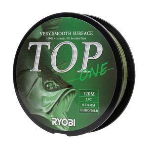 Шнур TOP PE4X-120M 2,0/d-0.234mm Dark green Ryobi, фото 5