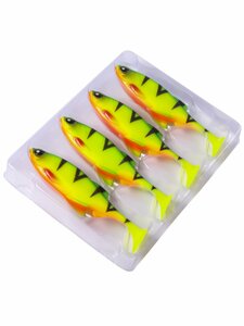 Виброхвосты LJ 3D Series ANIRA SOFT SWIM 5,0in (12,70)/A01 4шт., фото 7