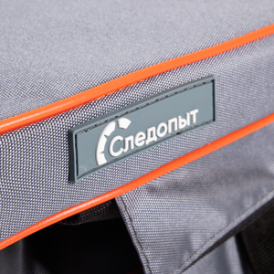 Накладка на сиденье СЛЕДОПЫТ мягкая, с сумкой, 75 см, цв. серый, фото 3