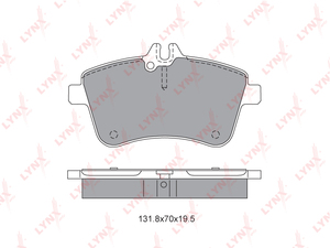 Колодки тормозные передние LYNXauto BD-5309. Для: MERCEDES-BENZ A200D(W169) 04-12 / B170-200D(W245) 05-11, фото 1