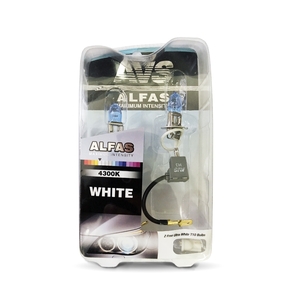 Газонаполненная автомобильная лампа AVS ALFAS, H3, 12 В, 85 Вт, 4300 К, цоколь PK22s, 2 шт. + 2 (W5W), фото 2
