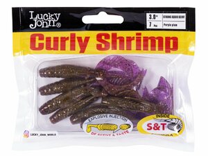 Твистеры съедоб. искусст. LJ Pro Series CURLY SHRIMP 3,0in (07.62)/S13 7шт., фото 4