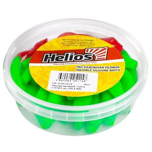 Твистер несъедоб. Hybrid 3,15"/8,0 см Lime & Red 30шт. (HS-14-021-N-30) Helios (0), фото 4